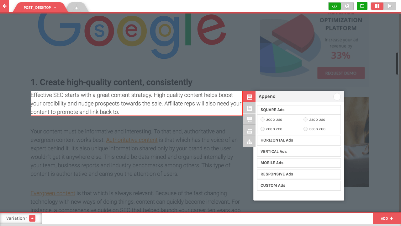 AdPushup Editor AdPushup Editor